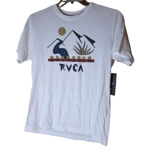 NWT RVCA Graphic Tee White Size XL Boys’ Fit